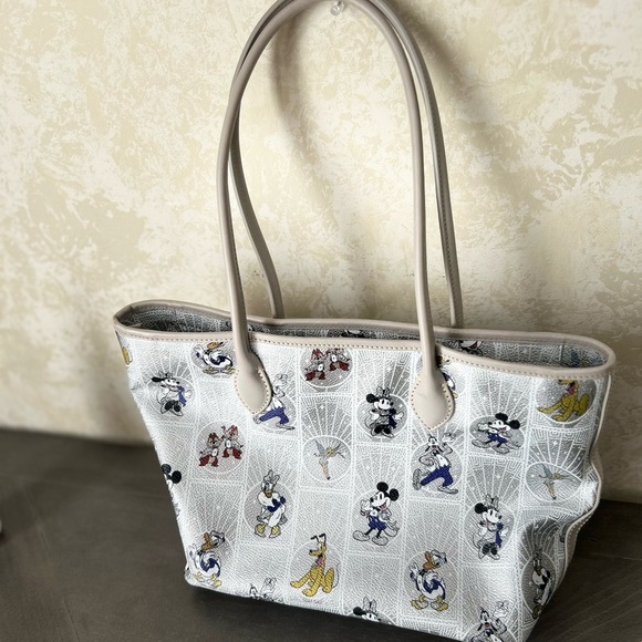 Disney Dooney & Bourke 100th Anniversary Platinum Mickey Tote Bag Purse - Picture 3 of 4